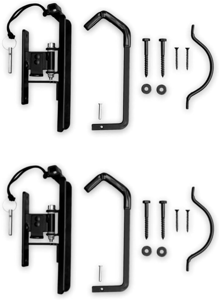 StoreYourBoard Swivel Bike Wall Rack, 4 Pack Garage Hanger Hook, Swing 90 Degrees, Vertical Bike Hanger Hook for Indoor, Bicycle Storage, Space Saving Bike Holder