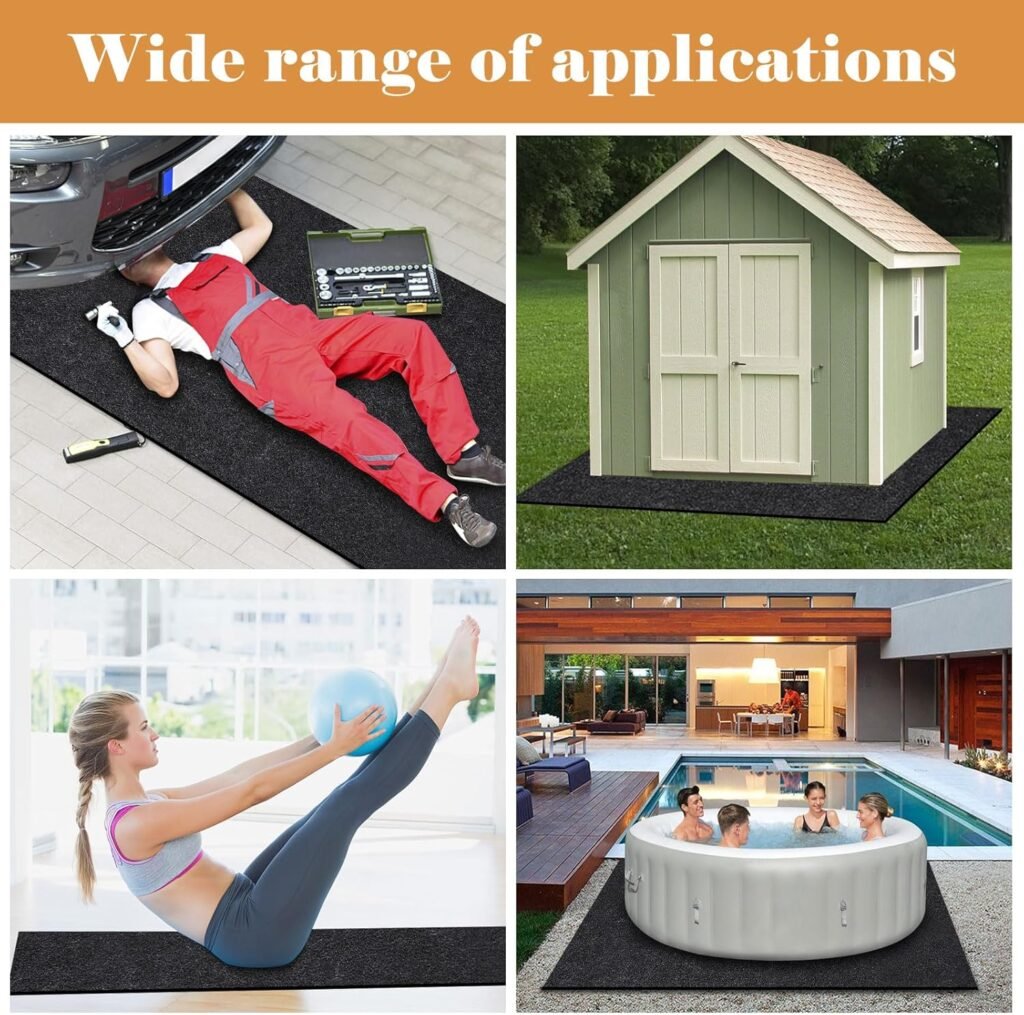 Outdoor Storage Shed Floor Mat Shed Flooring 4x3 TFOutdoor Storage Room Mat, Waterproof, Moisture-Proof, Dustproof, Thickened and Not Easily Dirty, Excluding Storage Shed